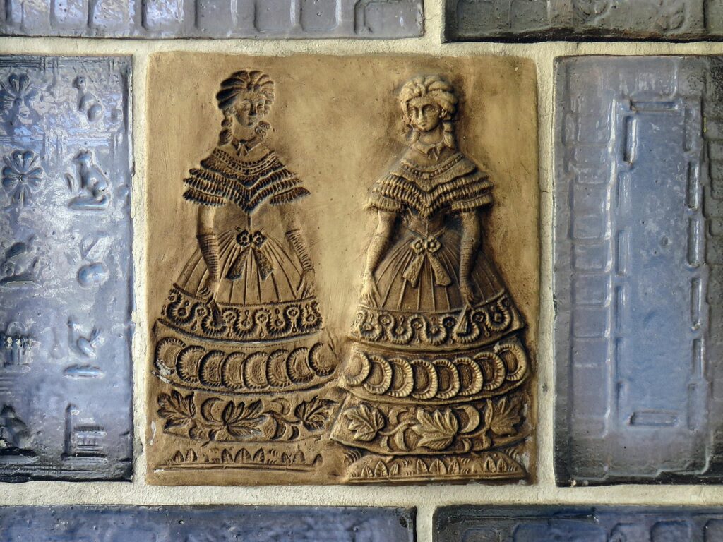 tile, motif tile, coburg, deco, biedermeier, ceramic, house entrance, decorative, decoration, architecture